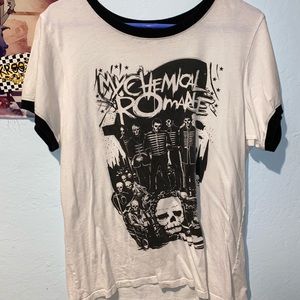 My Chemical Romance white ringer tee